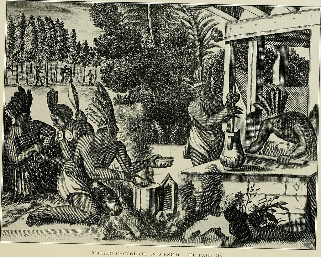 Aztec preparation of xocolatl